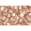 Kaufen Sie Perlen in Deutschland cc31 - Toho cube perlen 3mm silver lined rosaline (10g)