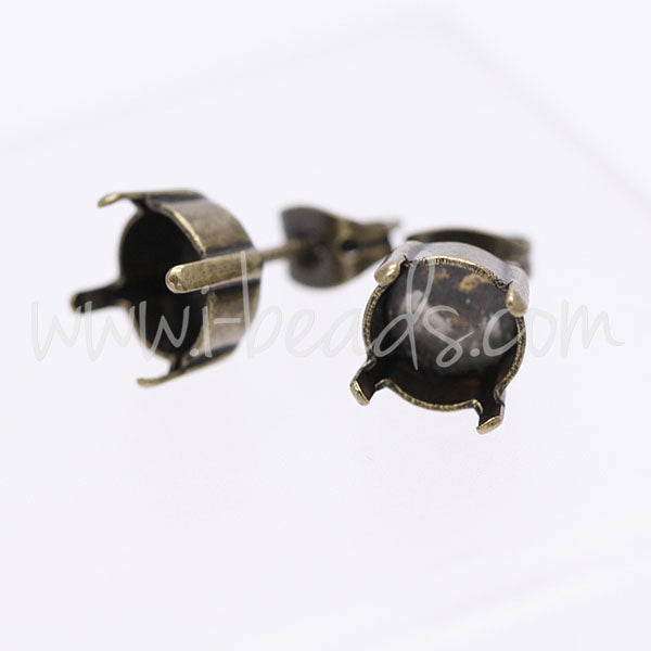 Ohrsteckerfassung für Swarovski 1088 SS39 Messing (2)