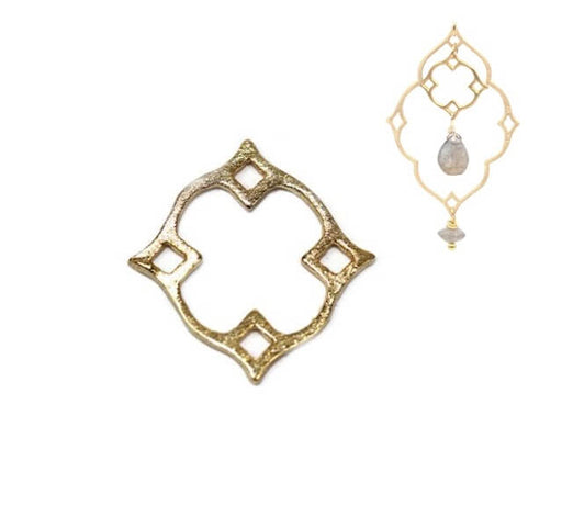 Kaufen Sie Perlen in Deutschland DiamantanhängerKleiner  aus 925 versilbert und vergoldet - 13 mm (1)