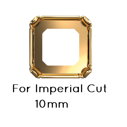 Kaufen Sie Perlen in Deutschland Swarovski 4480/S Imperial Cut Setting 10mm GOLD (1)