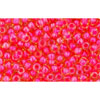 Kaufen Sie Perlen in Deutschland cc979 - Toho rocailles perlen 11/0 light topaz/ neon pink lined (10g)