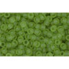 cc7f - Toho rocailles perlen 11/0 transparent frosted peridot (10g)