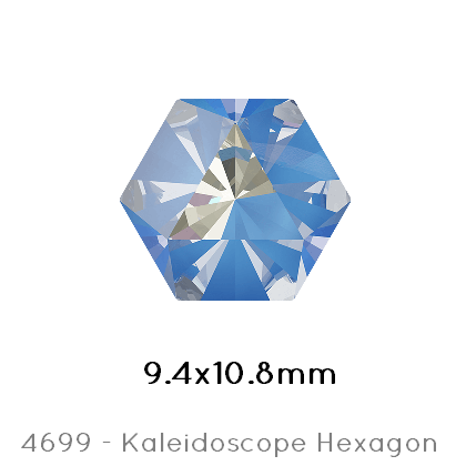Kaufen Sie Perlen in Deutschland Swarovski 4699 Kaleidoscope Hexagon  Crystal OCEAN delite 9,4x10,8mm (1)