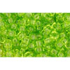 cc4 - Toho rocailles perlen 8/0 transparent lime green (10g)