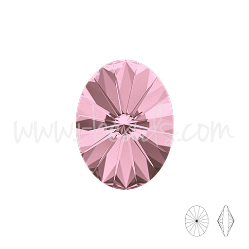 Kaufen Sie Perlen in Deutschland Swarovski 4122 Oval Rivoli crystal antique pink 8x6mm (1)