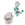 Perlen Einzelhandel Käfiganhänger - durchbrochener Messingschmuck - Bola - Grigri Stones - Platin