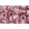 cc267 - Toho rocailles perlen 3/0 crystal/rose gold lined (10g)