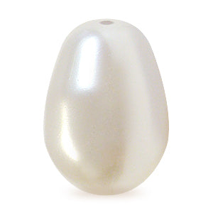 Kaufen Sie Perlen in Deutschland 5821 Swarovski crystal birnenförmig white pearl 12x8mm (5)