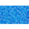 cc3bf - Toho rocailles perlen 11/0 transparent frosted medium aquamarine (10g)