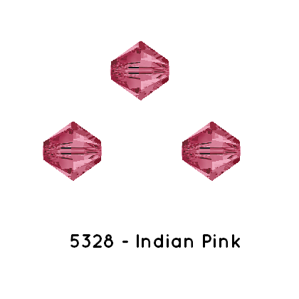 Kaufen Sie Perlen in Deutschland Swarovski 5328 Xilion bicone toupie Indian Pink 3mm (40)