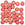 Perlen Einzelhandel Honeycomb Perlen 6mm chalk lava red (30)