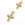 Perlengroßhändler in Deutschland Charm  Anhänger Kreuz aus 18 Karat vergoldetem Messing - 12mm (1)