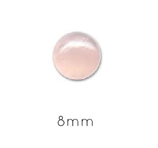 Kaufen Sie Perlen in Deutschland Runder Cabochon pink QUARTZ 8mm (1)
