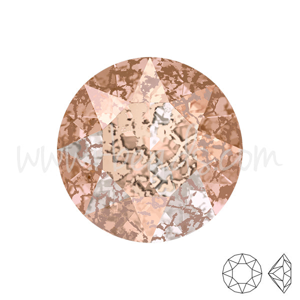 Swarovski 1088 xirius chaton crystal rose patina effect 6mm-ss29 (6)