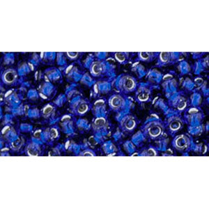 Kaufen Sie Perlen in Deutschland cc28 - Toho rocailles perlen 8/0 silver lined cobalt (10g)