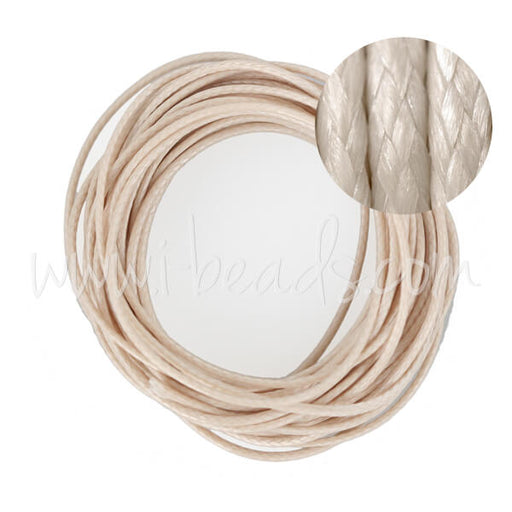 Kaufen Sie Perlen in Deutschland Snake Satinschnur Beige 1mm (5m)