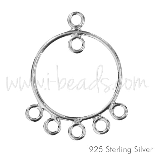 Kaufen Sie Perlen in Deutschland Bauteil rund mit 4 ringen sterlingsilber 20x14mm (1)