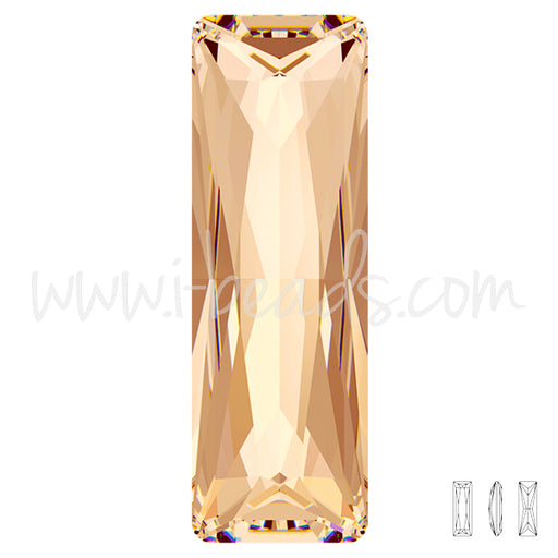 Swarovski 4547 princess baguette crystal golden shadow 24x8mm (1)