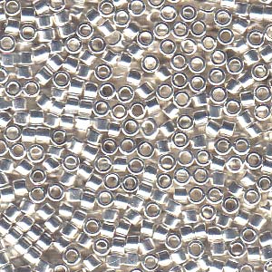 Kaufen Sie Perlen in Deutschland DB551 -11/0  delica bead silver plated- 1,6mm - Hole : 0,8mm (5gr)