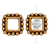 Kaufen Sie Perlen in Deutschland Rahmen quadrat 11mm antik vergoldet fuer 6mm perlen (1)