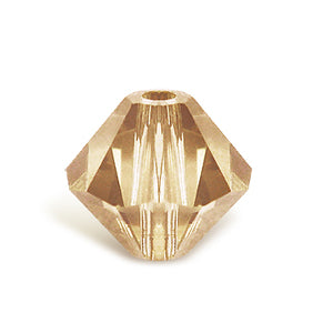 Kaufen Sie Perlen in Deutschland 5328 Swarovski xilion doppelkegel crystal golden shadow 4mm (40)