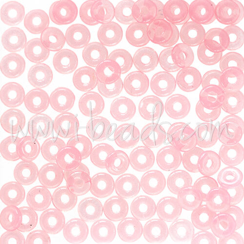 O beads 1x3.8mm opal pink (5g)