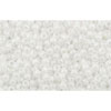 cc401 - Toho rocailles perlen 15/0 opaque rainbow white (5g)