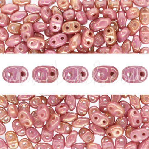 MiniDuo Perlen 2.5x4mm luster metallic pink (10g)
