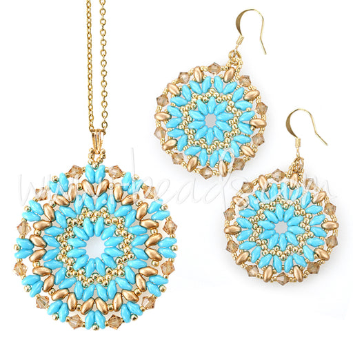 DIY Mandala Halskette und Ohrringe