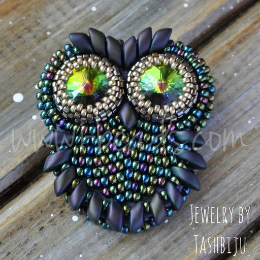 DIY Eulen-Brosche - Design von Tashbiju