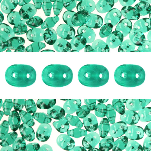 Super Duo Perlen 2.5x5mm Emerald (10g)