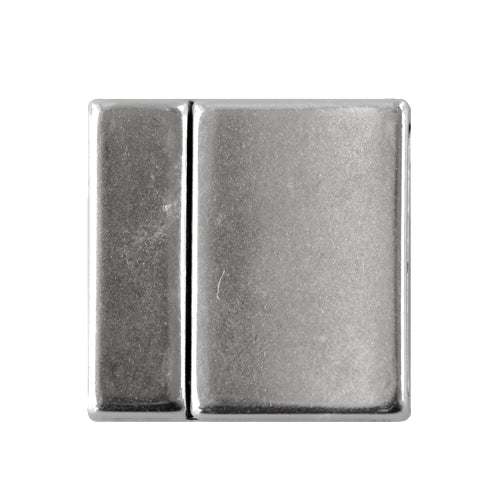 Magnetischer Flachverschluss Silberfarben 24x24mm (1)