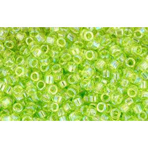 Kaufen Sie Perlen in Deutschland cc164 - Toho treasure perlen 11/0 transparent rainbow lime green (5g)
