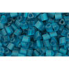 cc7bdf - toho triangle perlen 2.2mm transparent frosted teal (10g)