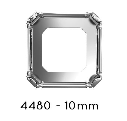 Kaufen Sie Perlen in Deutschland Swarovski 4480/S Imperial Cut Setting 10mm Rhodium (1)