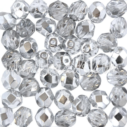 Kaufen Sie Perlen in Deutschland Glasschliffperlen crystal comet light silver 6mm  (50)