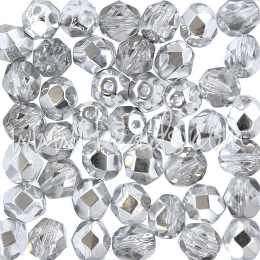 Glasschliffperlen crystal comet light silver 6mm  (50)