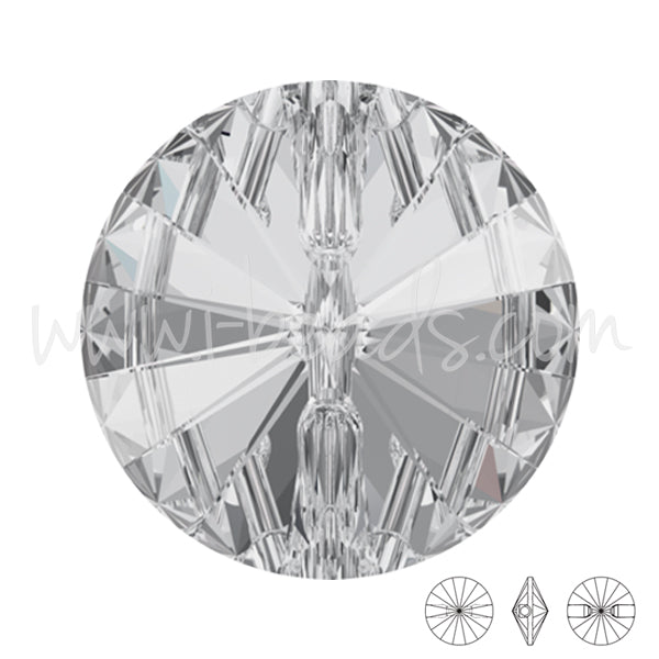 3015 Swarovski runder knopf crystal foiled14mm (1)