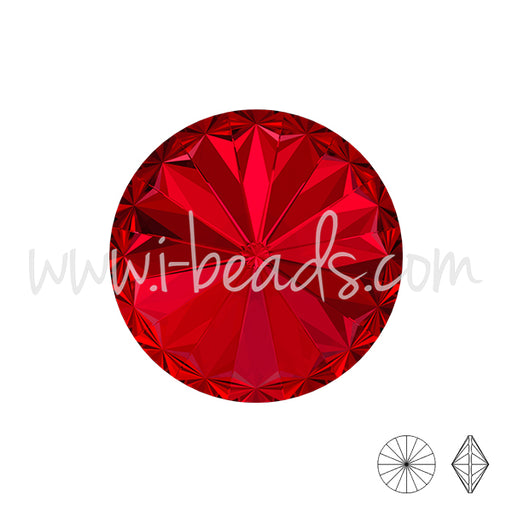 Swarovski 1122 rivoli scarlet 10mm-ss47 (2)