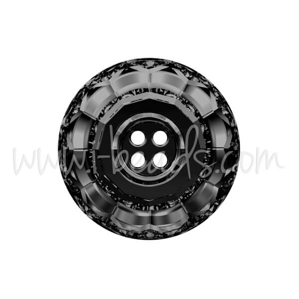 Swarovski 3008 Knopf jet hematite 12mm (1)