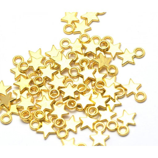 Kaufen Sie Perlen in Deutschland Charms Anhänger goldene Farbe 10x8mm (x20)