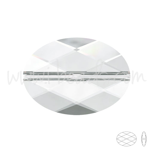 5050 Swarovski facettierte ovale perle crystal 14x10mm (1)