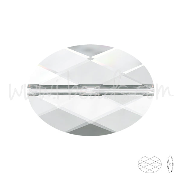 5050 Swarovski facettierte ovale perle crystal 14x10mm (1)