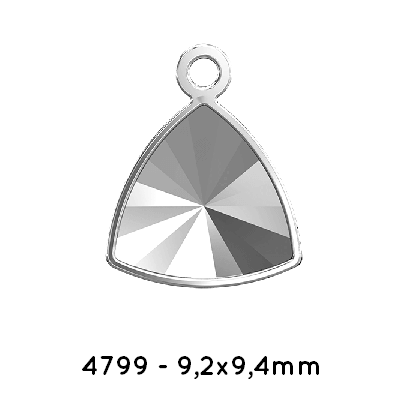 Swarovski 4799/J Kaleidoscope Triangle Fancy Stone rhodium 9,2x9,4mm (2)