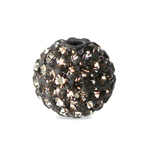 Shamballa "luxus" style perlen black diamond 6mm