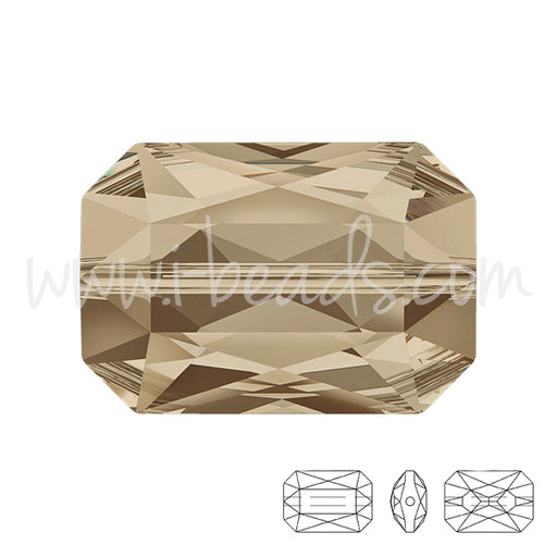 Swarovski 5515 Emerald cut Perle smoky quartz 18x12mm (1)