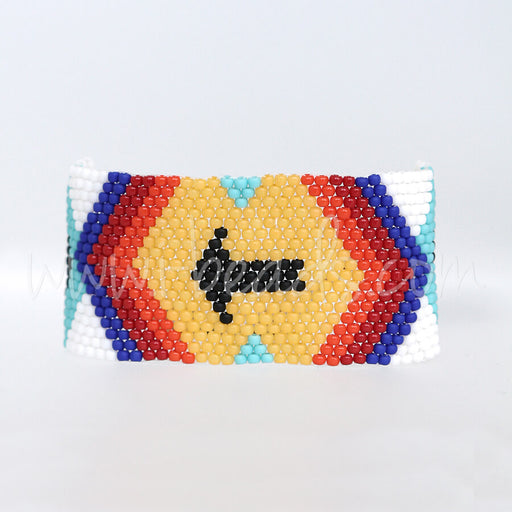 DIY Tribal Peyote Armband