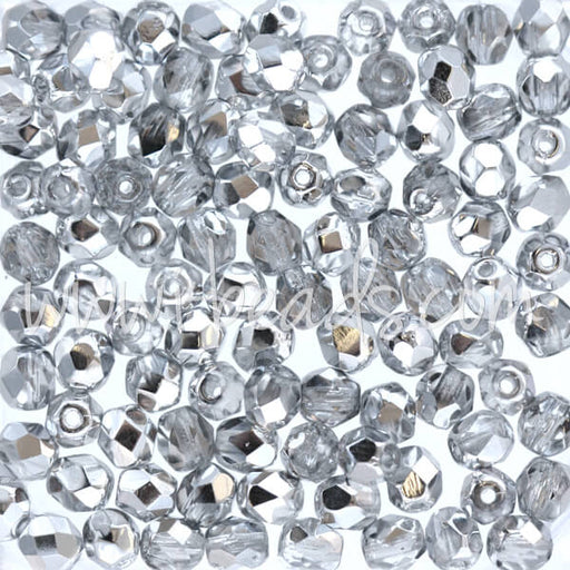 Kaufen Sie Perlen in Deutschland Glasschliffperlen crystal comet light silver 4mm (100)