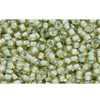 cc952 - Toho rocailles perlen 11/0 rainbow topaz/sea foam lined (10g)