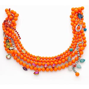5810 Swarovski crystal neon orange pearl 6mm (20)